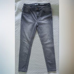 Kensie Jeans Effortless Ankle Mid-Rise Light Gray 8